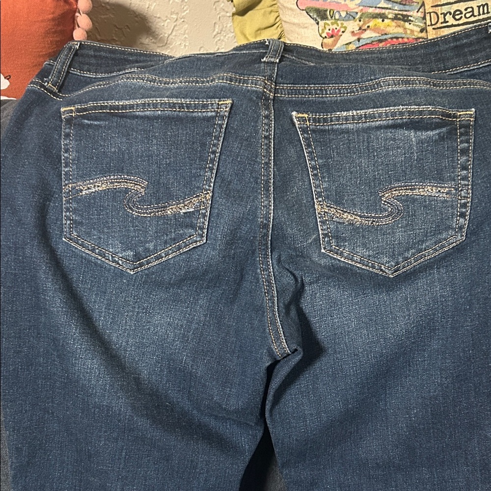 Silver Jeans Women's skinny jeans in Dark Blue. 31/27